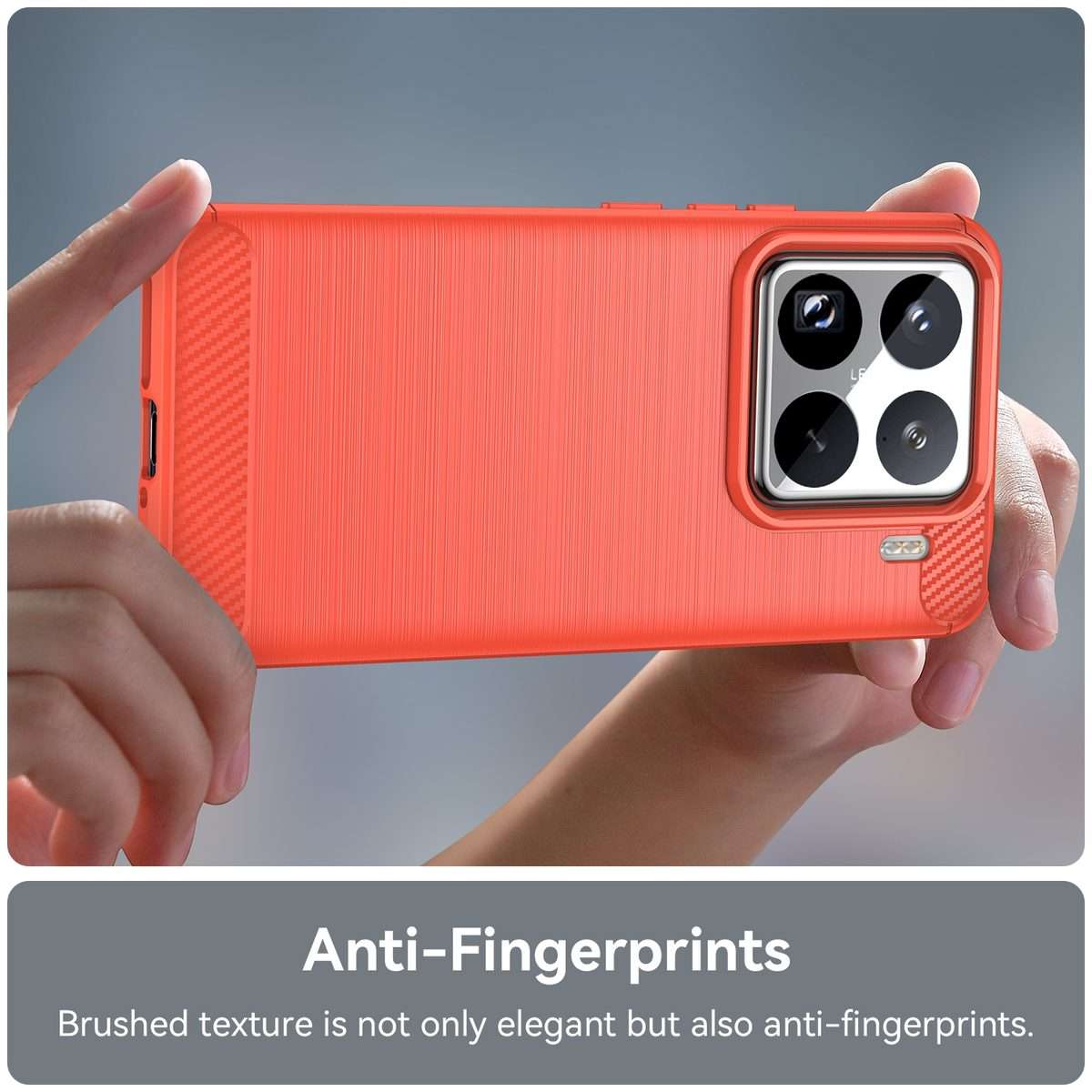 For Xiaomi 15 Pro Carbon Fiber Brushed Texture TPU Phone Case(Red)