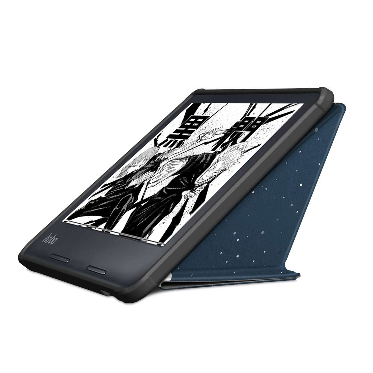 For Kobo Libra Colour 2024 Solid Color Deformation TPU Leather Smart Tablet Case(Lazy Cat)