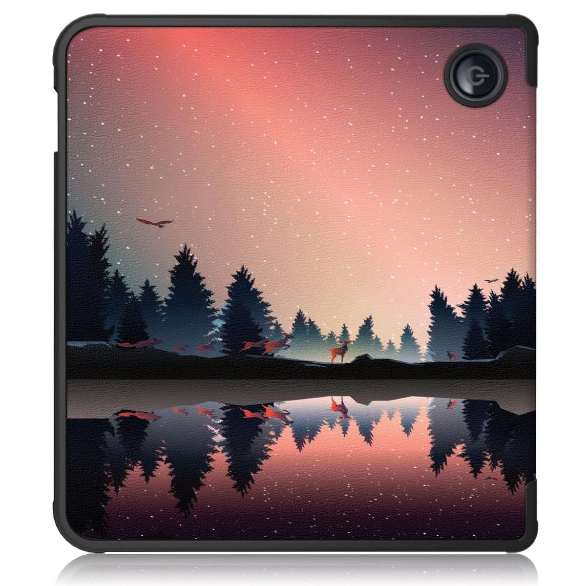 For Kobo Libra Colour 2024 Solid Color Deformation TPU Leather Smart Tablet Case(Sunset)