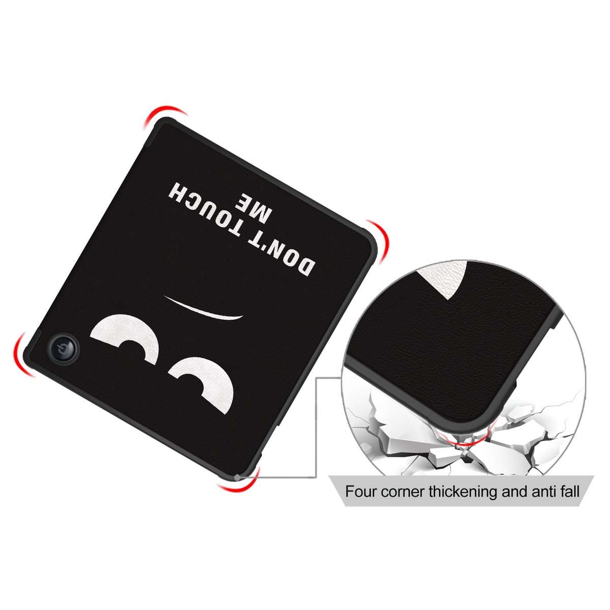 For Kobo Libra Colour 2024 Solid Color Deformation TPU Leather Smart Tablet Case(Big Eyes)