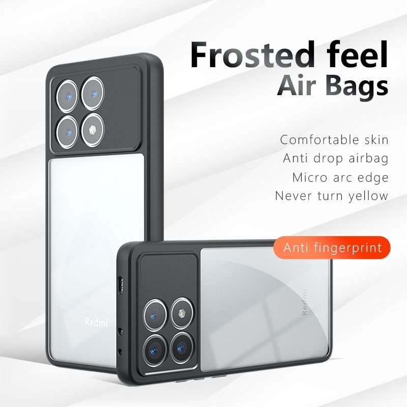 For Xiaomi Poco F6 Pro Armor Precise Hole PC Hybrid TPU Phone Case(Transparent)