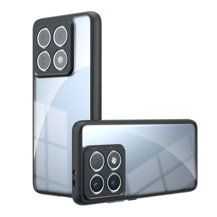For Xiaomi 14T Pro Armor Precise Hole PC Hybrid TPU Phone Case(Transparent)