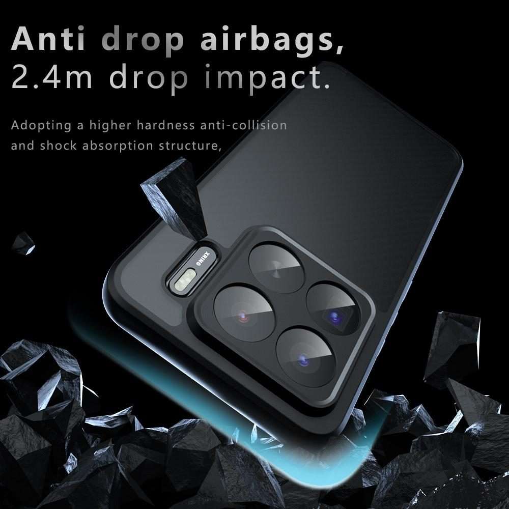 For Xiaomi 15S Pro Armor Precise Hole PC Hybrid TPU Phone Case(Transparent)