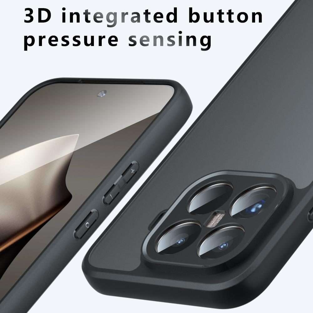 For Xiaomi 15T Pro 5G Armor Precise Hole PC Hybrid TPU Phone Case(Transparent)