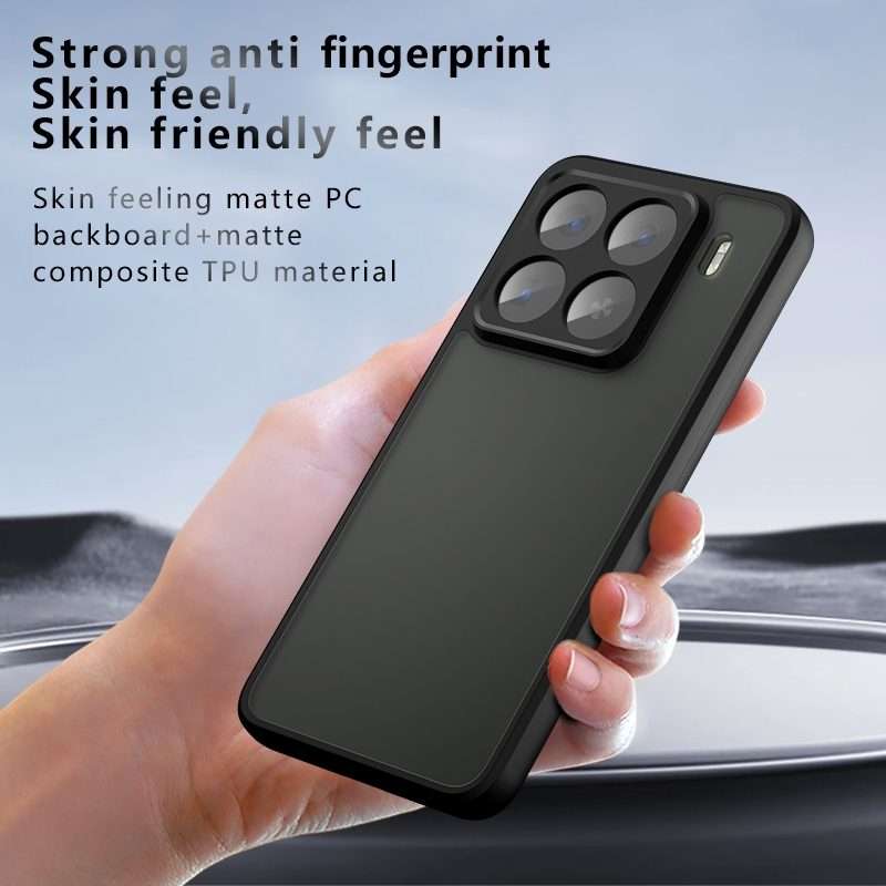 For Xiaomi 15 Pro Armor Precise Hole PC Hybrid TPU Phone Case(Frosted Black)