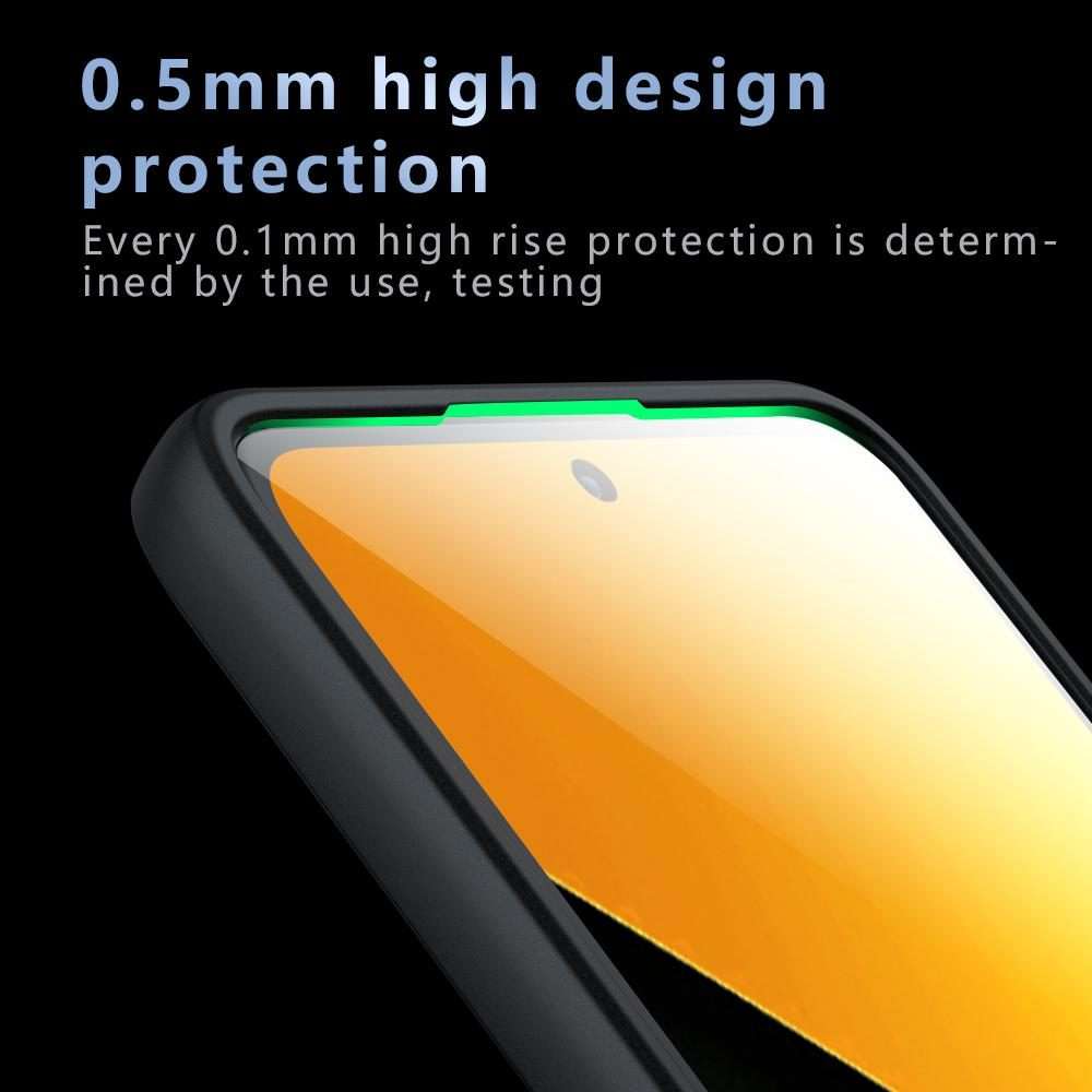 For Xiaomi Poco M7 Pro 5G Armor Precise Hole PC Hybrid TPU Phone Case(Frosted Black)