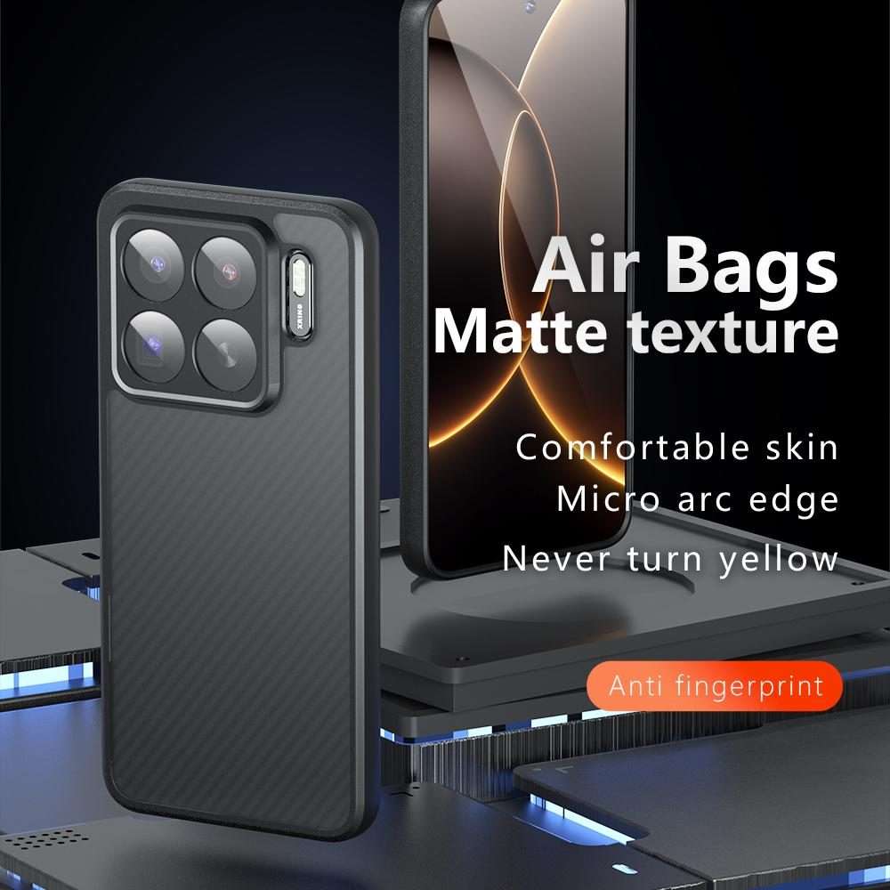 For Xiaomi 15S Pro Armor Precise Hole PC Hybrid TPU Phone Case(Frosted Black)