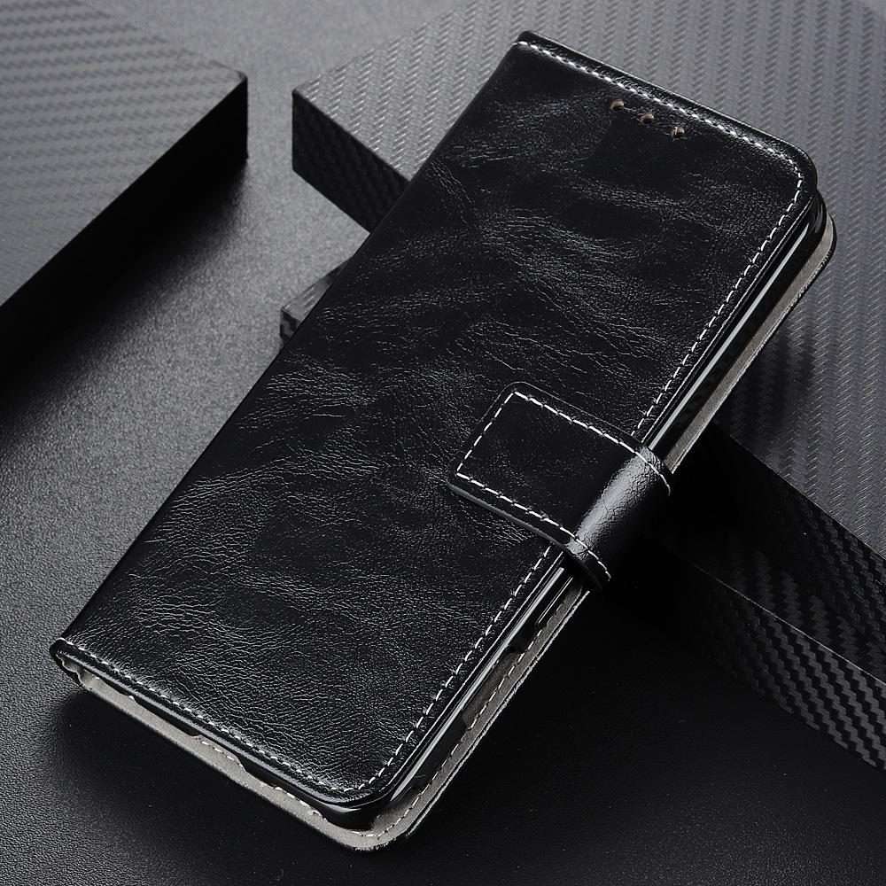 For Redmi K80 / K80 Pro Retro Crazy Horse Texture Leather Phone Case(Black)