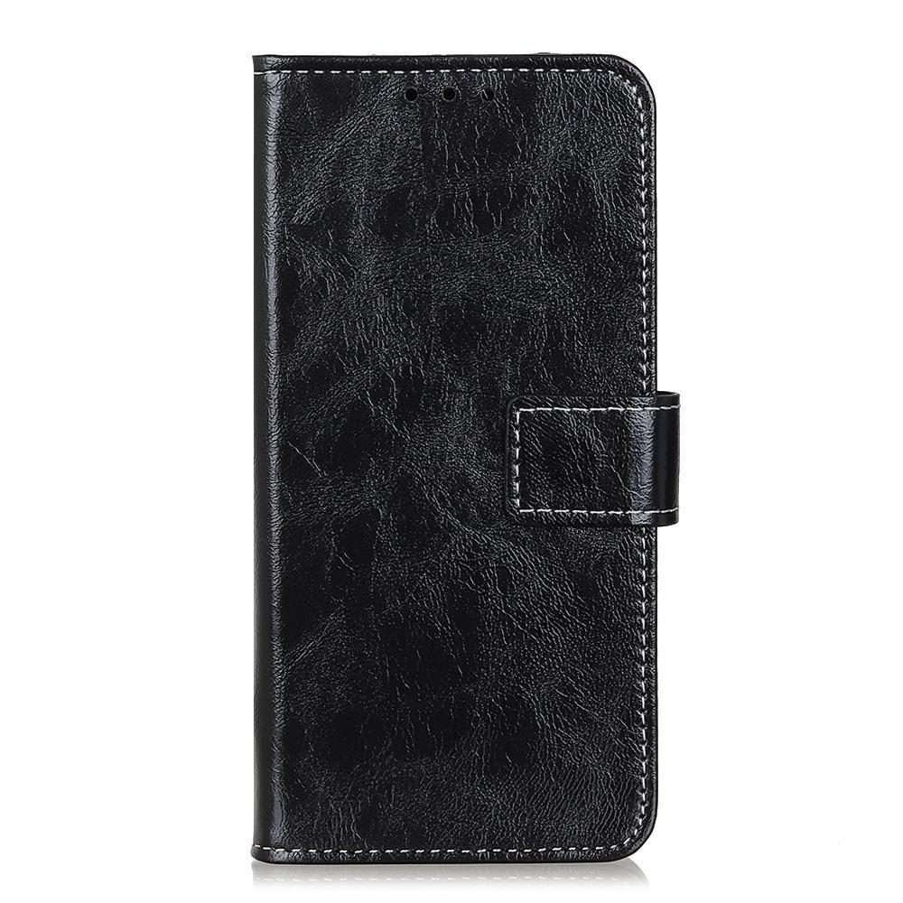 For Redmi K80 / K80 Pro Retro Crazy Horse Texture Leather Phone Case(Black)