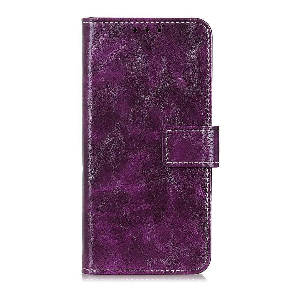 For Redmi K80 / K80 Pro Retro Crazy Horse Texture Leather Phone Case(Purple)