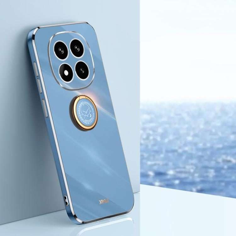 For Redmi Note 14 Pro 4G Global XINLI Straight Edge 6D Electroplate TPU Phone ... (Celestial Blue)