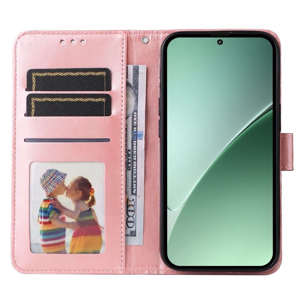 For Xiaomi 15 Pro Embossed Sunflower Leather Phone Case(Pink)