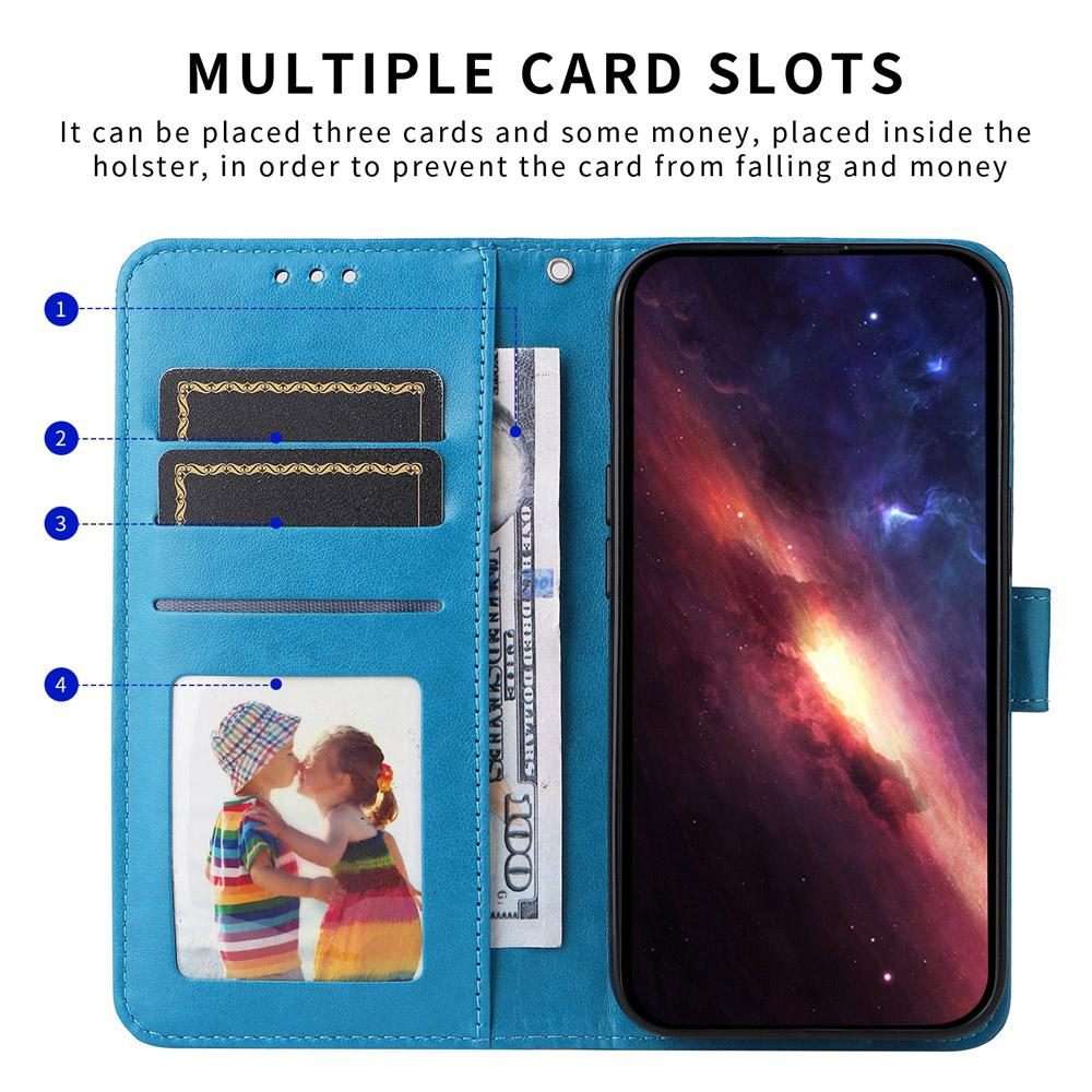 For Xiaomi 15T Pro 5G Embossed Sunflower Leather Phone Case(Blue)