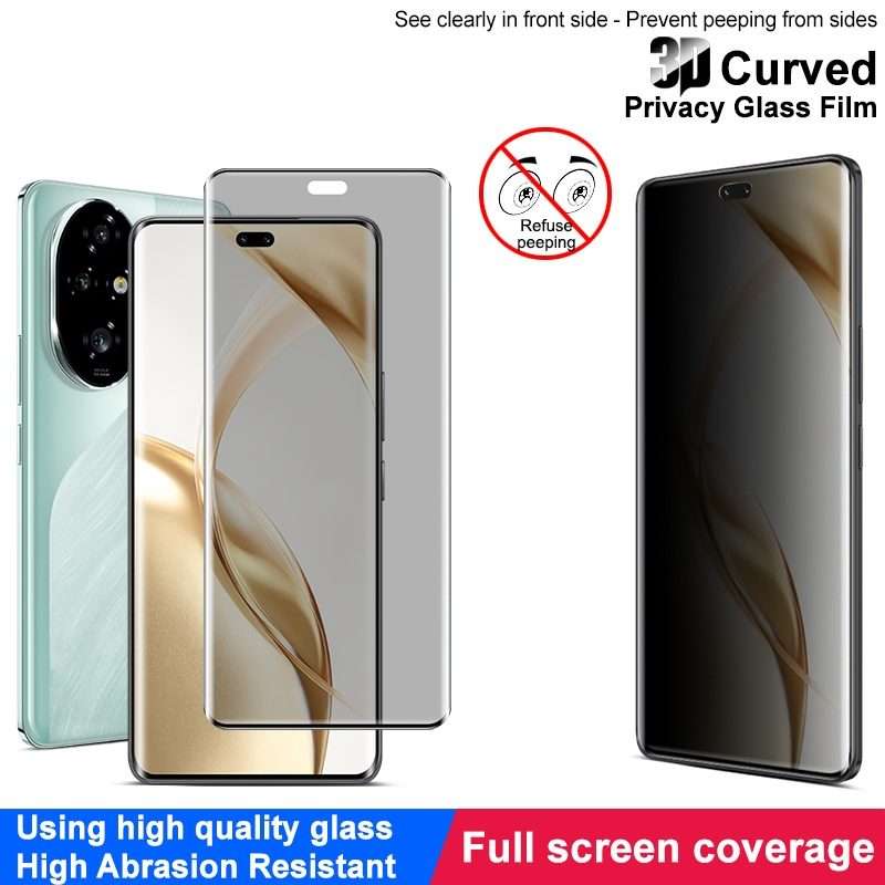 For Honor 200 Pro imak 3D Curved Privacy Full Screen Tempered Glass Film