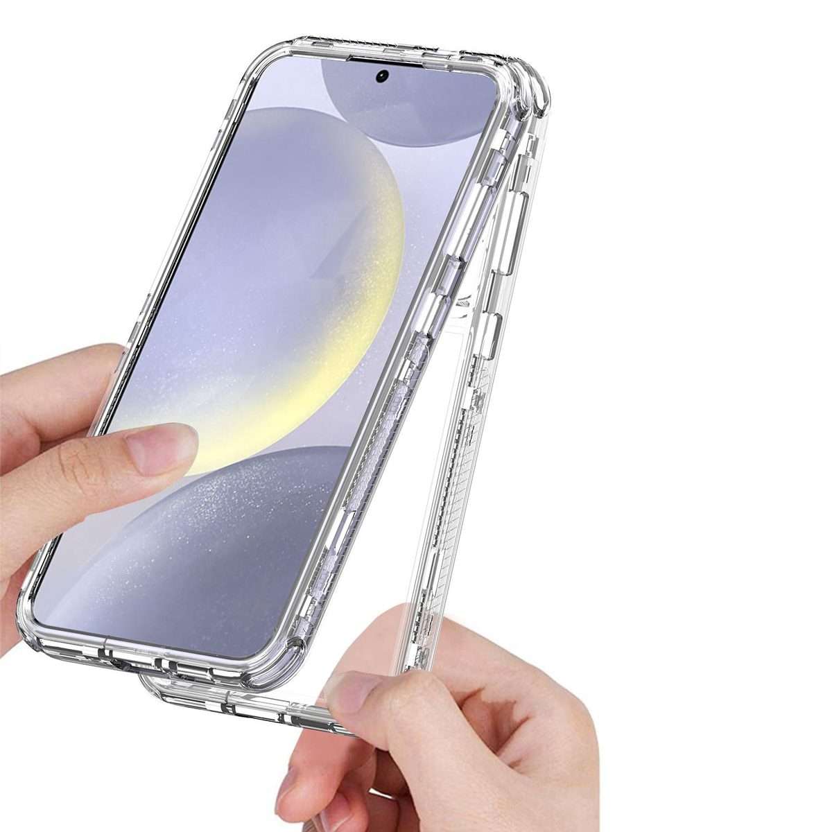For Samsung Galaxy S25+ 5G / S24+ 5G Acrylic Transparent Phone Case