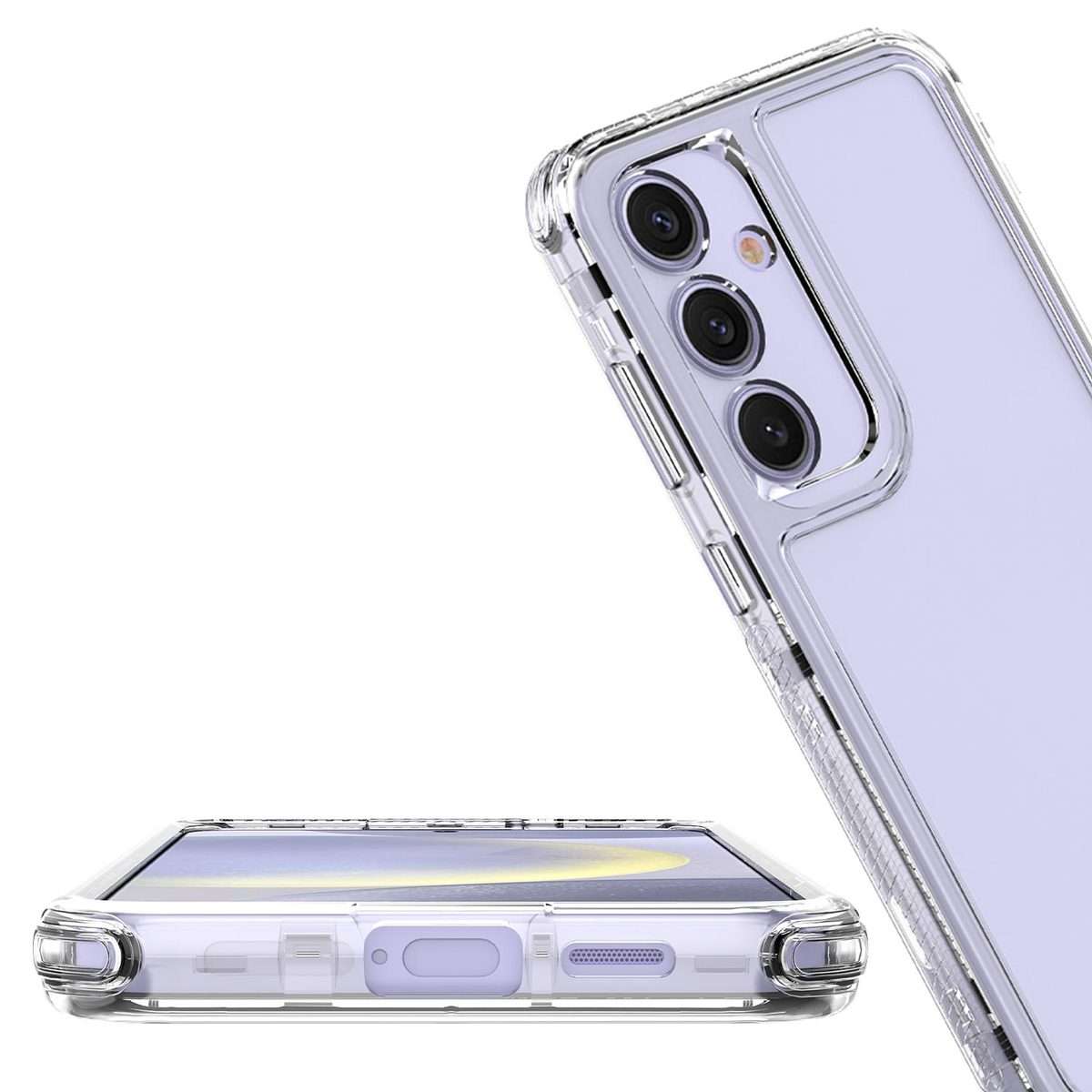 For Samsung Galaxy S25+ 5G / S24+ 5G Acrylic Transparent Phone Case