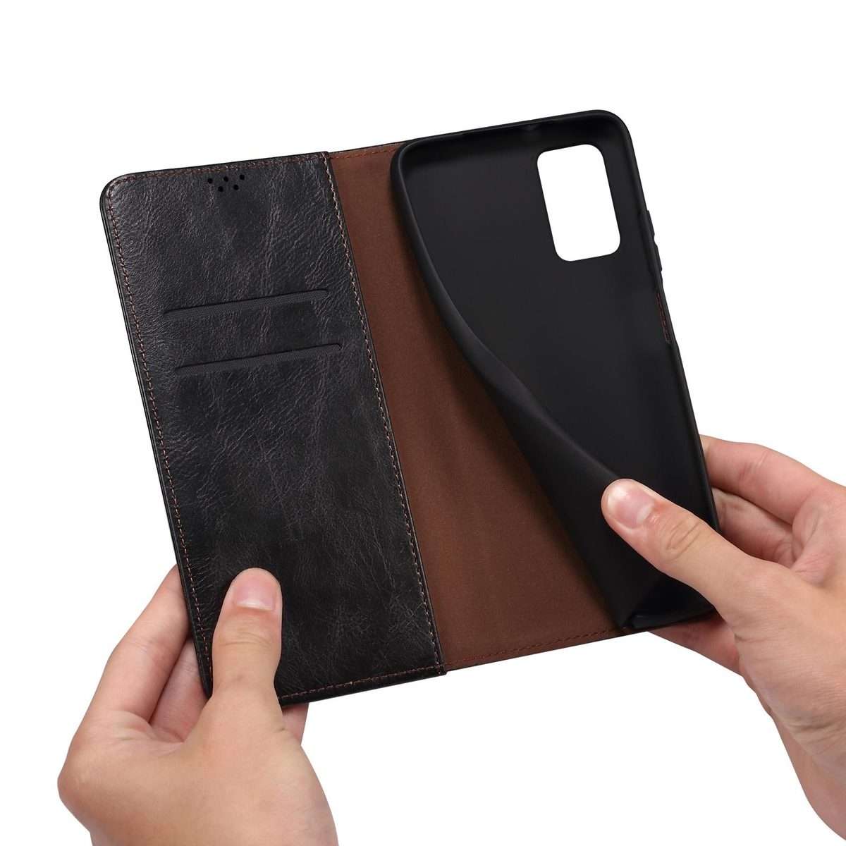 For Xiaomi 17 Pro Max Oil Wax Crazy Horse Texture Leather Phone Case(Black)