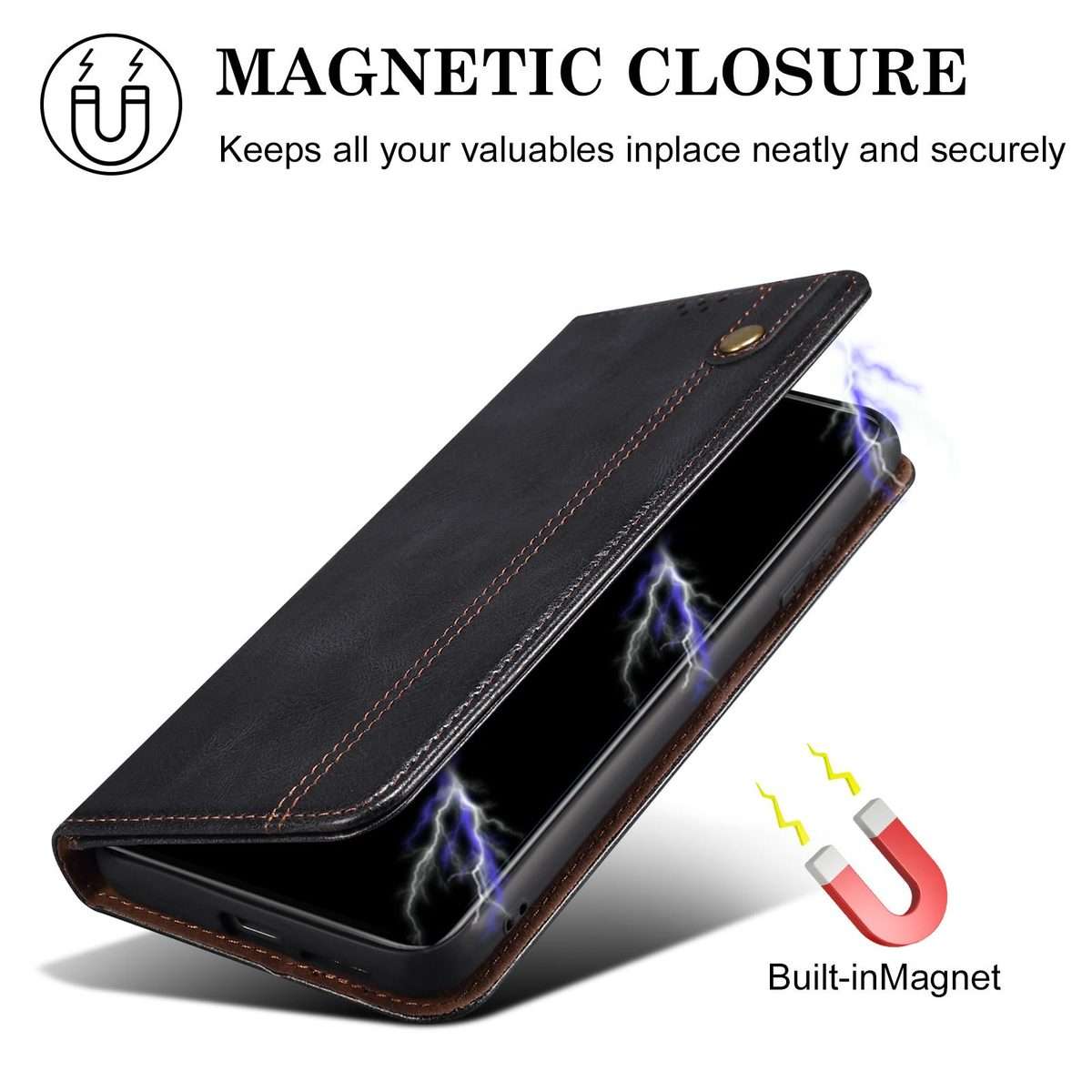 For Xiaomi 17 Pro Max Oil Wax Crazy Horse Texture Leather Phone Case(Black)