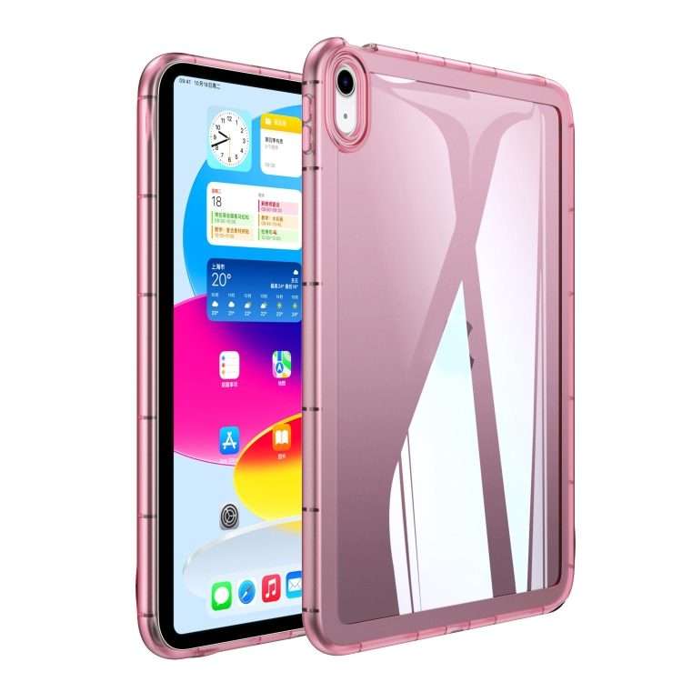 For iPad 2025 / 2022 Clear TPU Tablet Case(Pink)