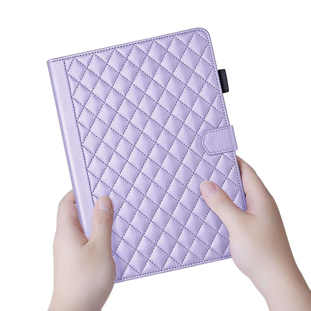 For Xiaomi Redmi Pad 2 / Pad SE 2025 Rhombus Lattice Leather Tablet Case(Purple)