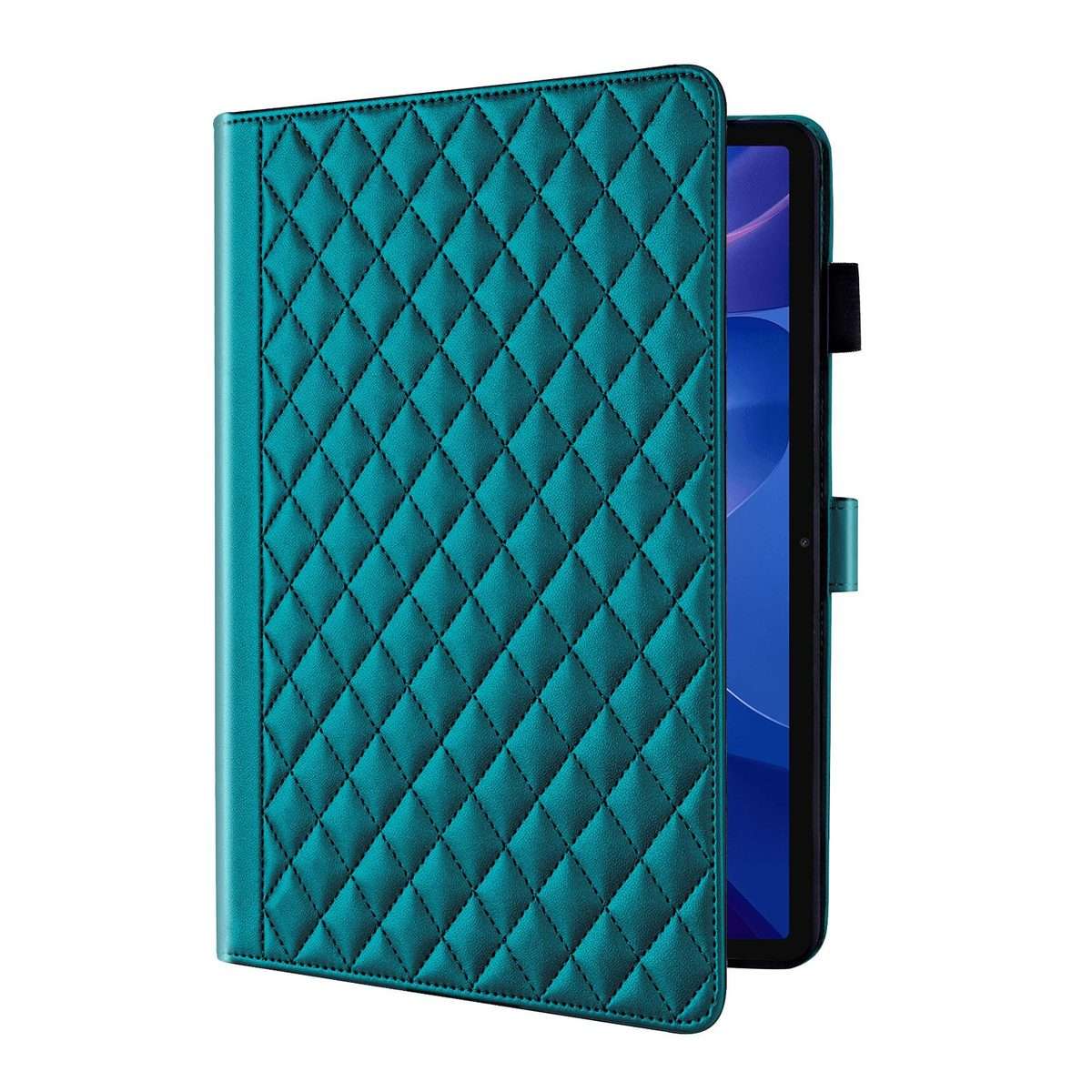 For Xiaomi Redmi Pad 2 / Pad SE 2025 Rhombus Lattice Leather Tablet Case(Dark Green)