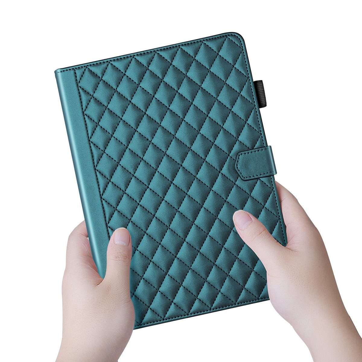 For Xiaomi Redmi Pad 2 / Pad SE 2025 Rhombus Lattice Leather Tablet Case(Dark Green)