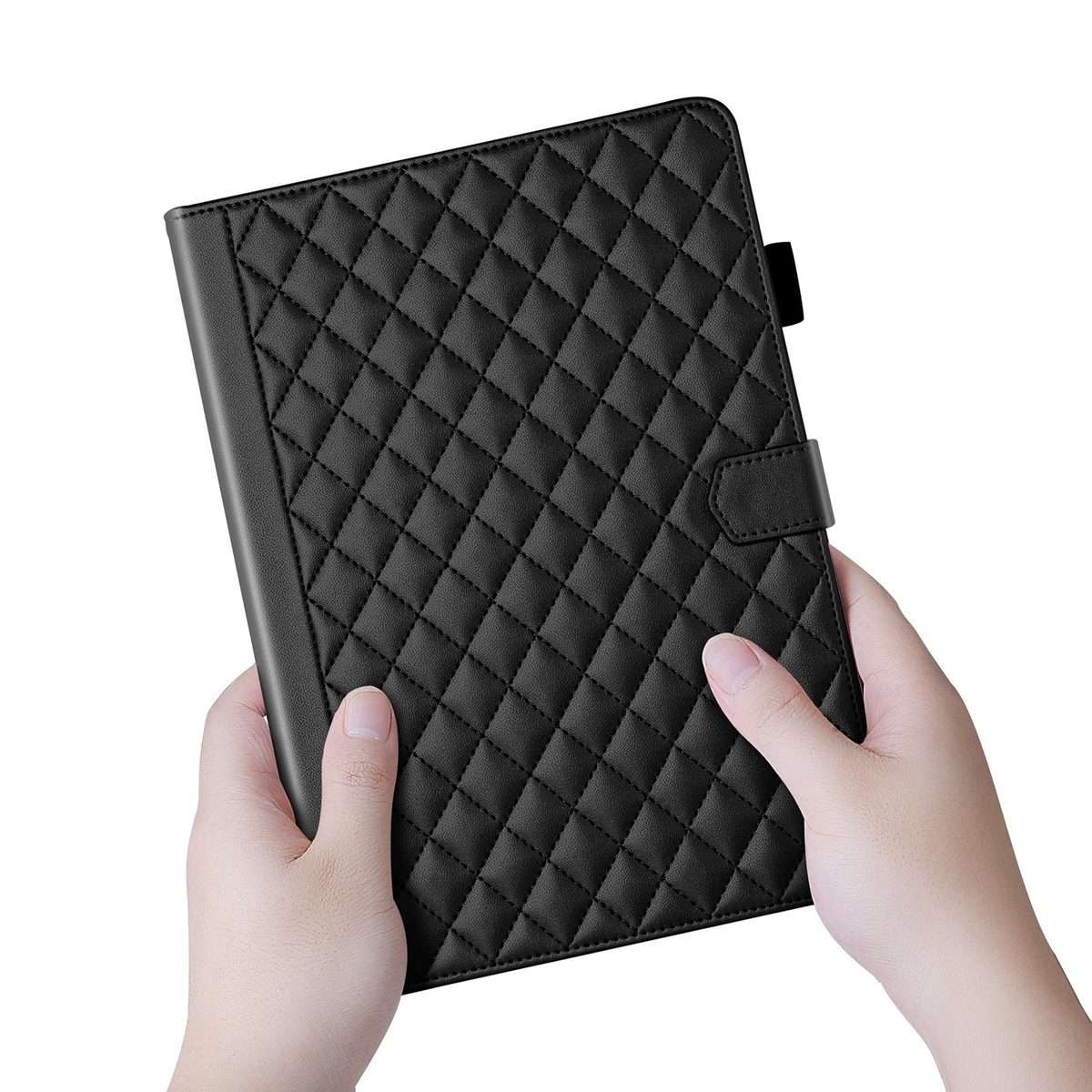 For Xiaomi Redmi Pad 2 / Pad SE 2025 Rhombus Lattice Leather Tablet Case(Black)