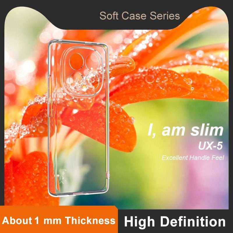 For Redmi Note 14 Pro+ 5G imak UX-5 Series Super Slim Transparent Shockproof TPU ... (Transparent)