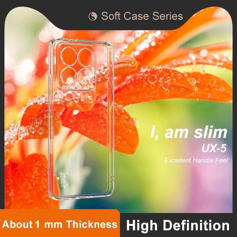 For Xiaomi 14T imak UX-5 Series Super Slim Transparent Shockproof TPU Protective Case(Transparent)