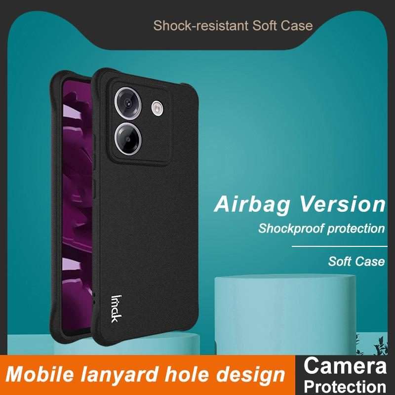 For Xiaomi POCO M7 Pro 5G imak Shockproof Airbag TPU Phone Case(Matte Black)