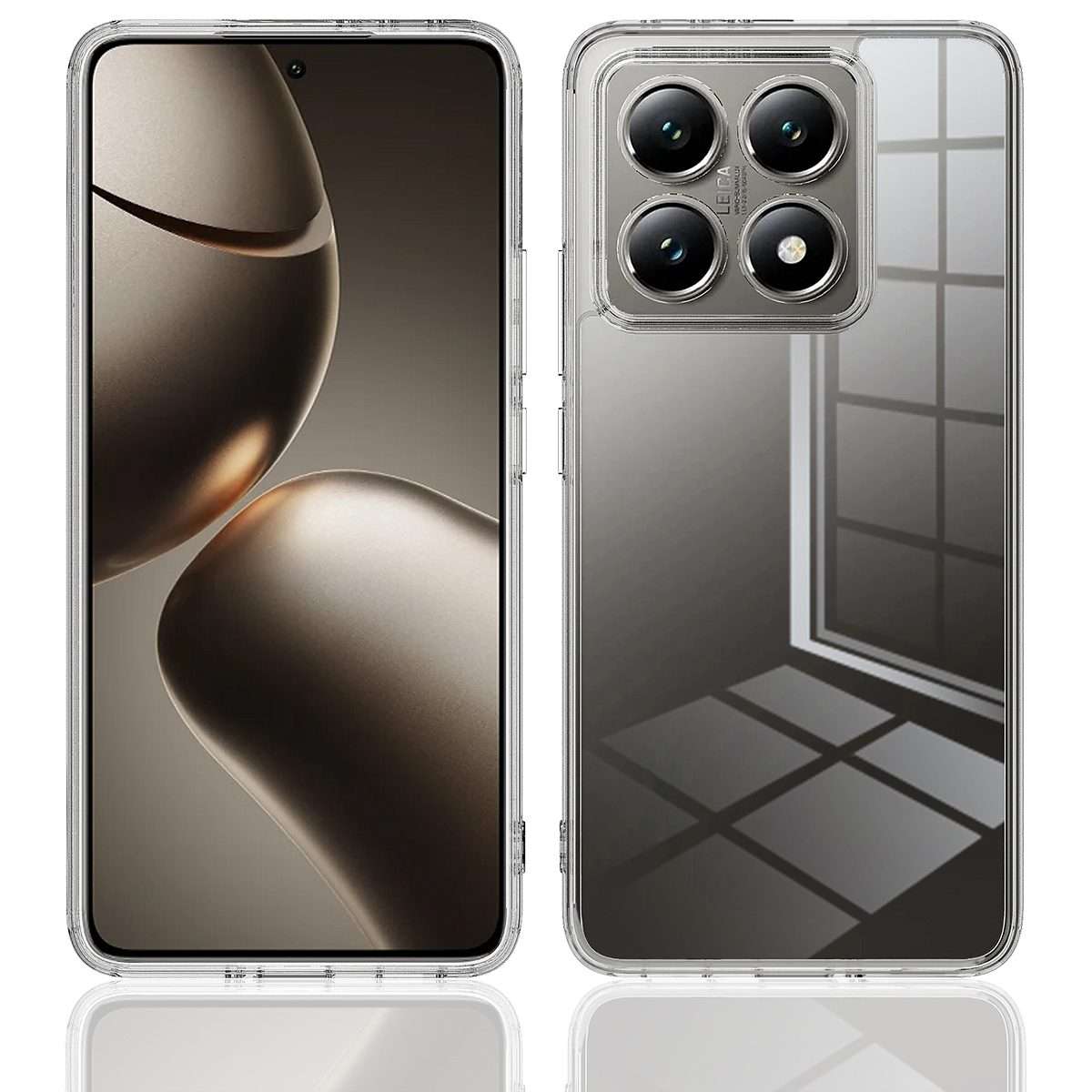 For Xiaomi 14T Pro 5G Scratchproof Acrylic TPU Phone Case(Transparent)