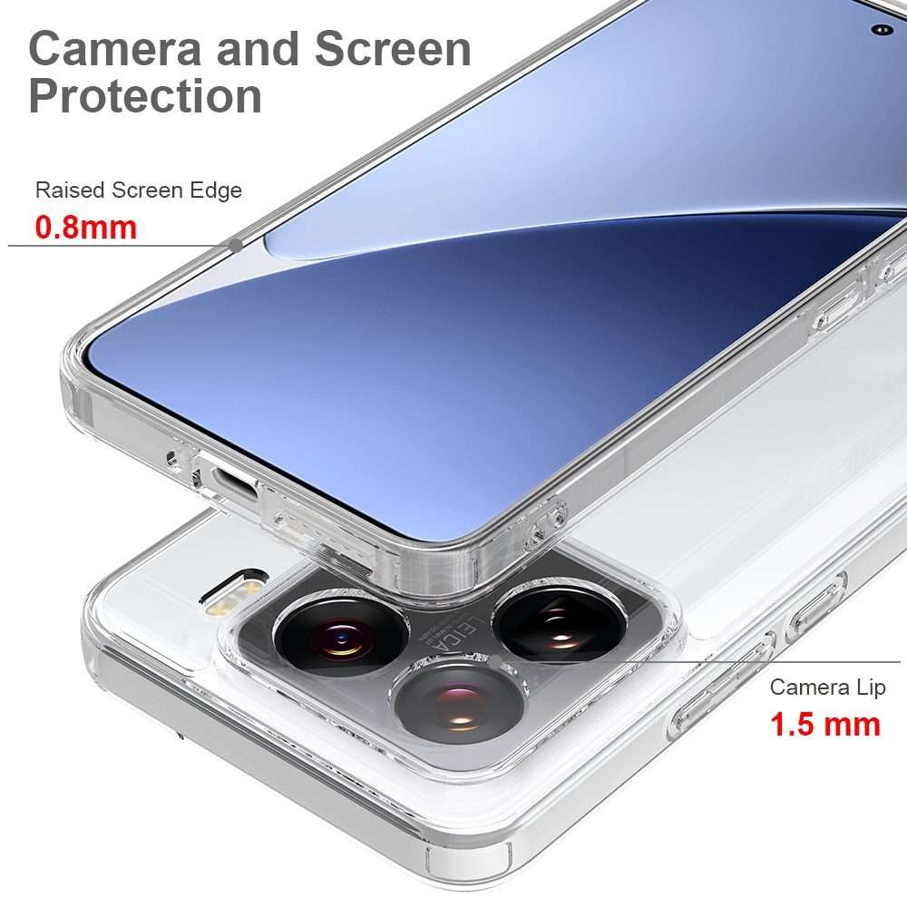 For Xiaomi 15 Pro Scratchproof Acrylic TPU Phone Case(Transparent)