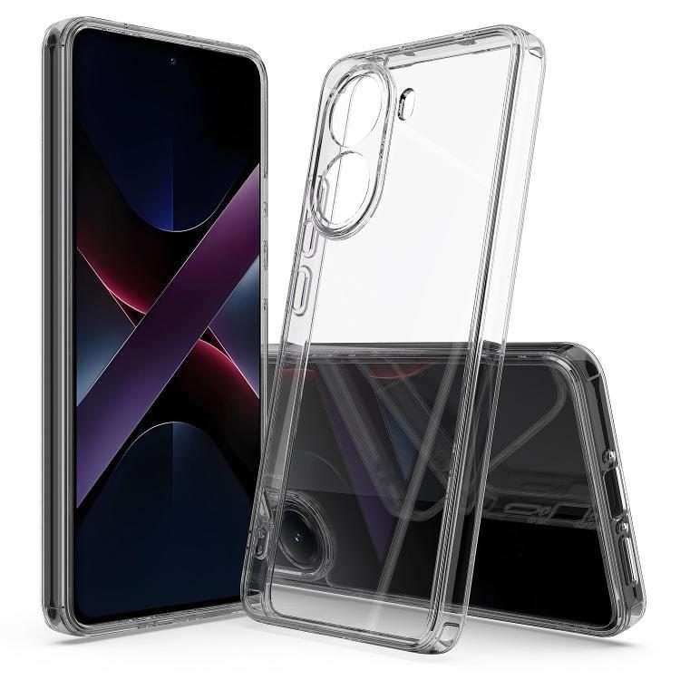 For Xiaomi Poco X7 Pro Scratchproof Acrylic TPU Phone Case(Transparent)