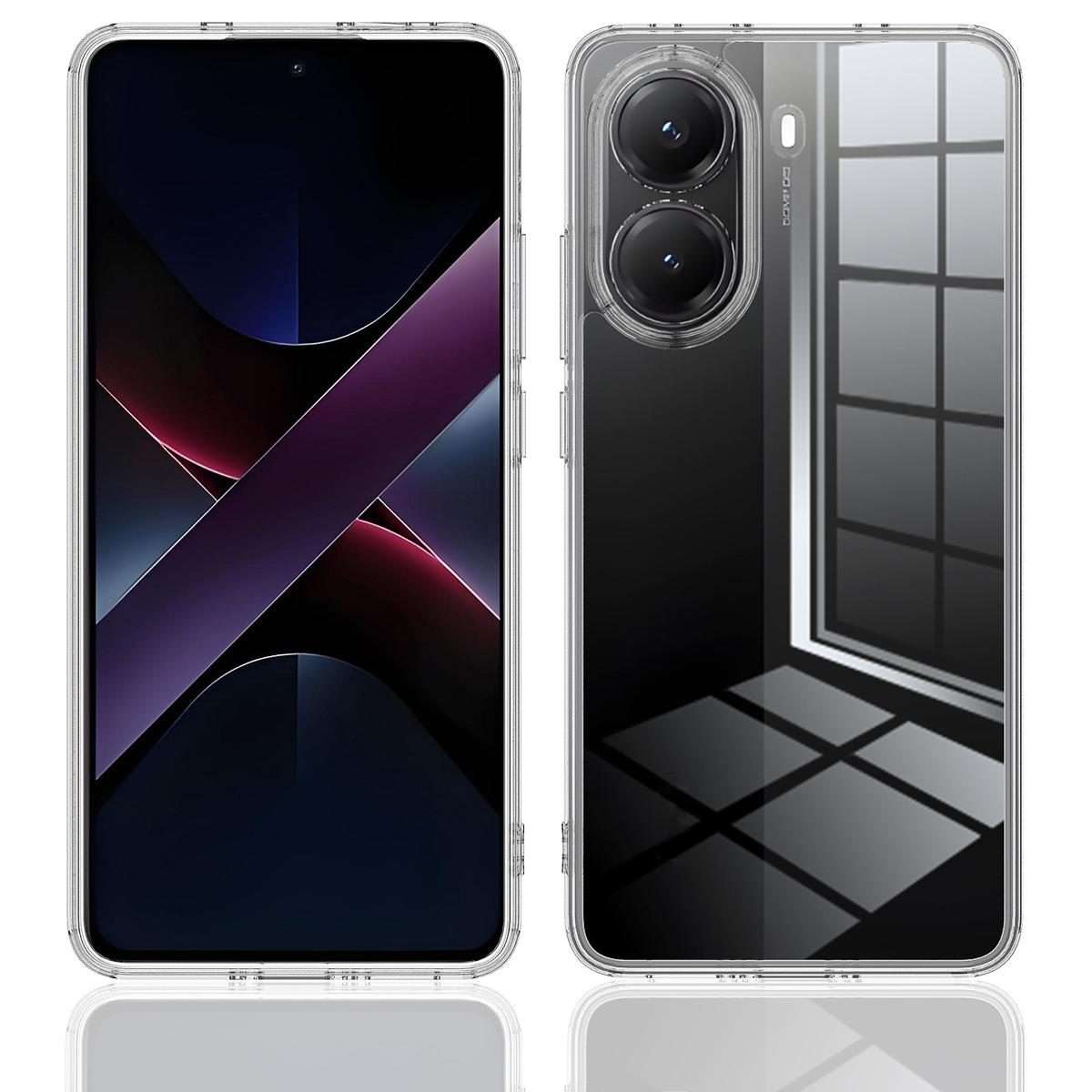 For Xiaomi Poco X7 Pro Scratchproof Acrylic TPU Phone Case(Transparent)