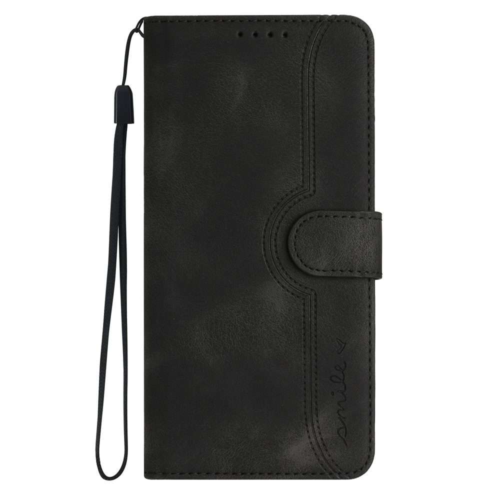 For Redmi Note 14 Pro+ 5G Heart Pattern Skin Feel Leather Phone Case(Black)