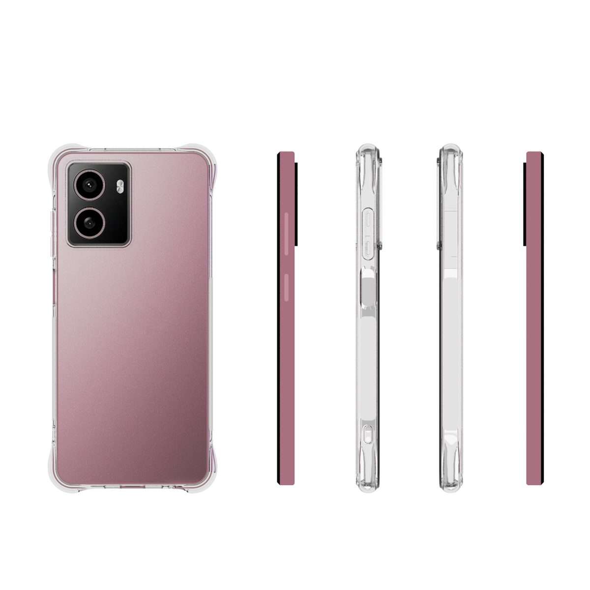For HMD Pulse+ / Pulse Pro Shockproof Non-slip Thickening TPU Phone Case(Transparent)
