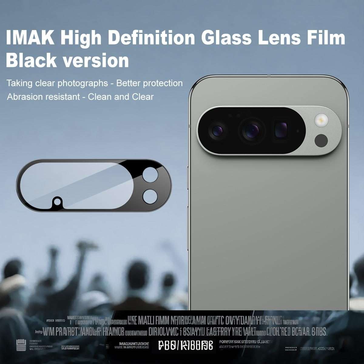 For Google Pixel 10 Pro IMAK Rear Camera Lens Glass Film Black Version
