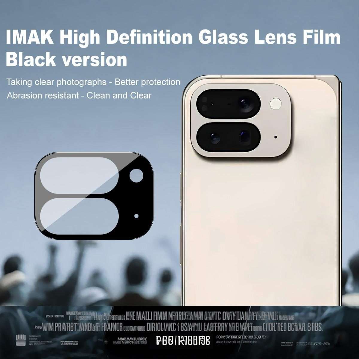 For Google Pixel 10 Pro Fold IMAK Rear Camera Lens Glass Film Black Version