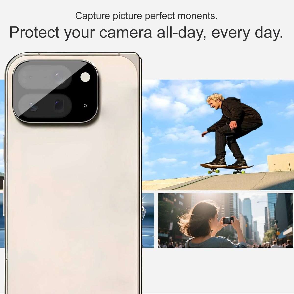 For Google Pixel 10 Pro Fold IMAK Rear Camera Lens Glass Film Black Version