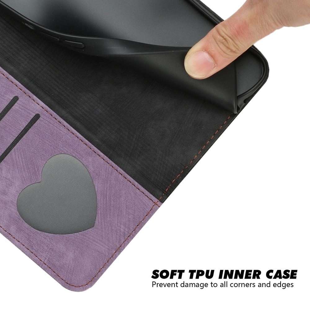 For Redmi Note 14 Pro 4G Side Buckle Double Fold Hand Strap Leather Phone Case(Purple)