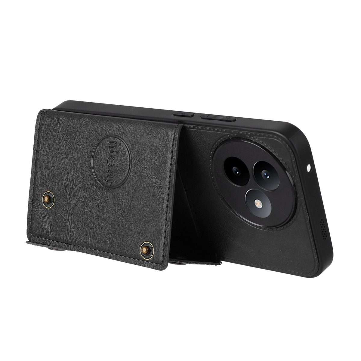 For Redmi K80 Ultra Double Buckle Card Slots Magnetic Phone Case(Black)