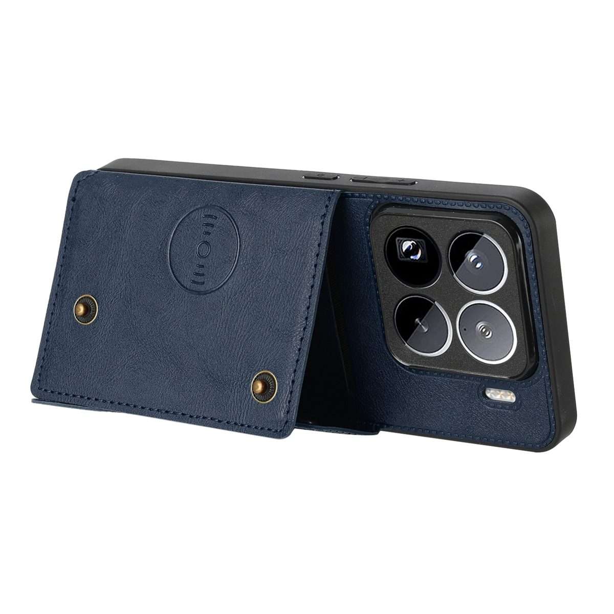 For Xiaomi 15 Pro Double Buckle Card Slots Magnetic Phone Case(Blue)