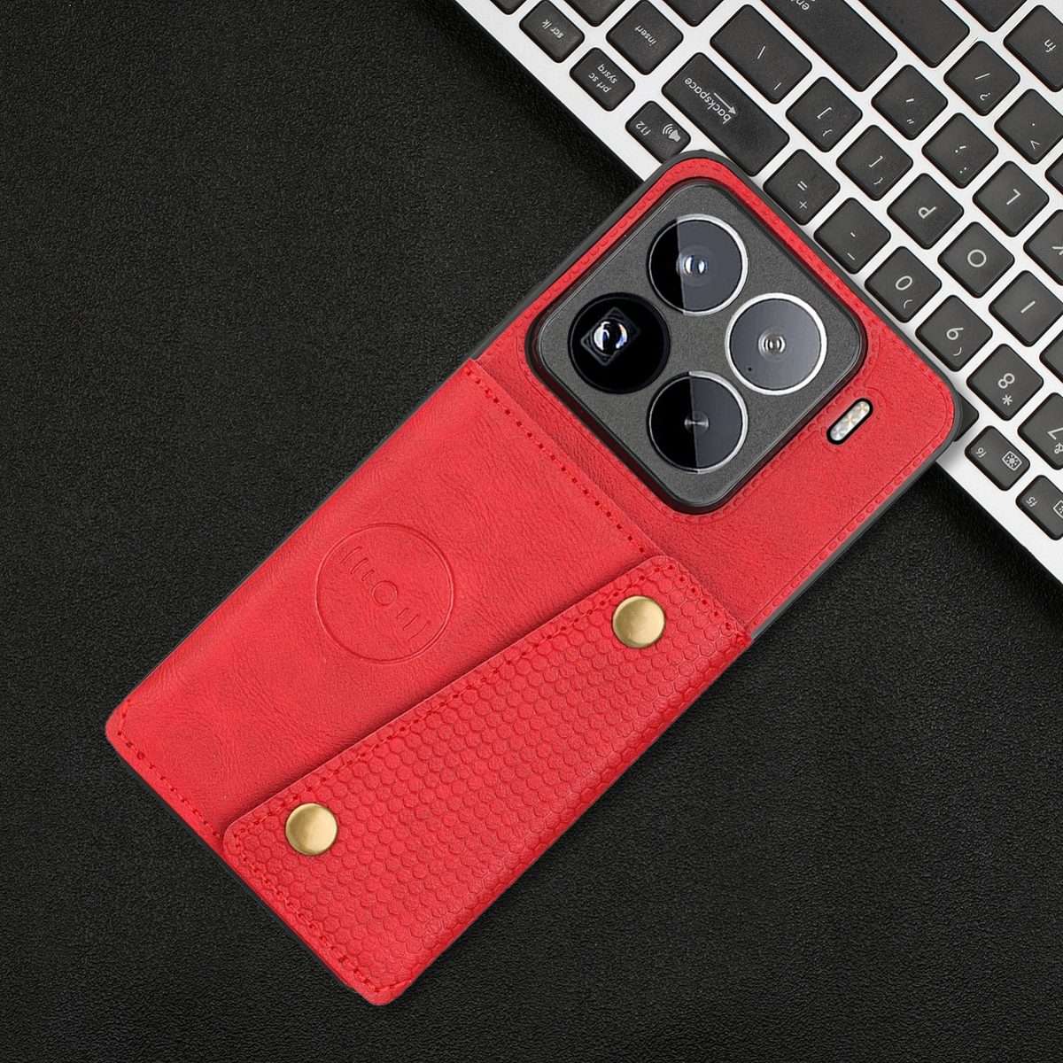 For Xiaomi 15 Pro Double Buckle Card Slots Magnetic Phone Case(Red)