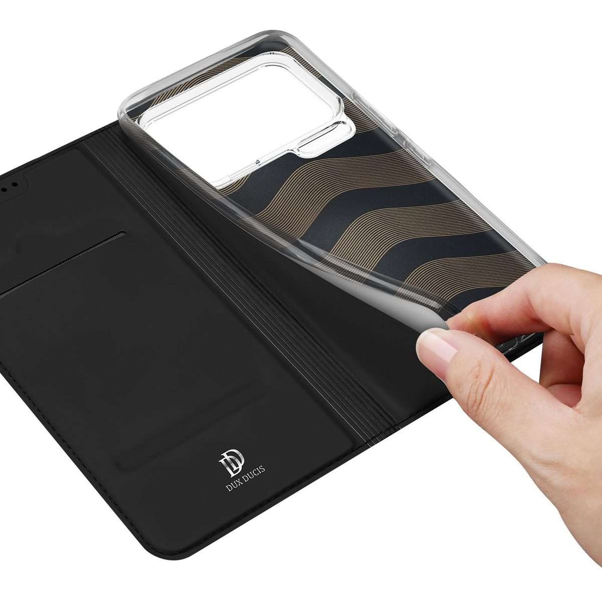For Xiaomi 17 Pro Max DUX DUCIS Skin Pro Series Flip Leather Phone Case(Black)