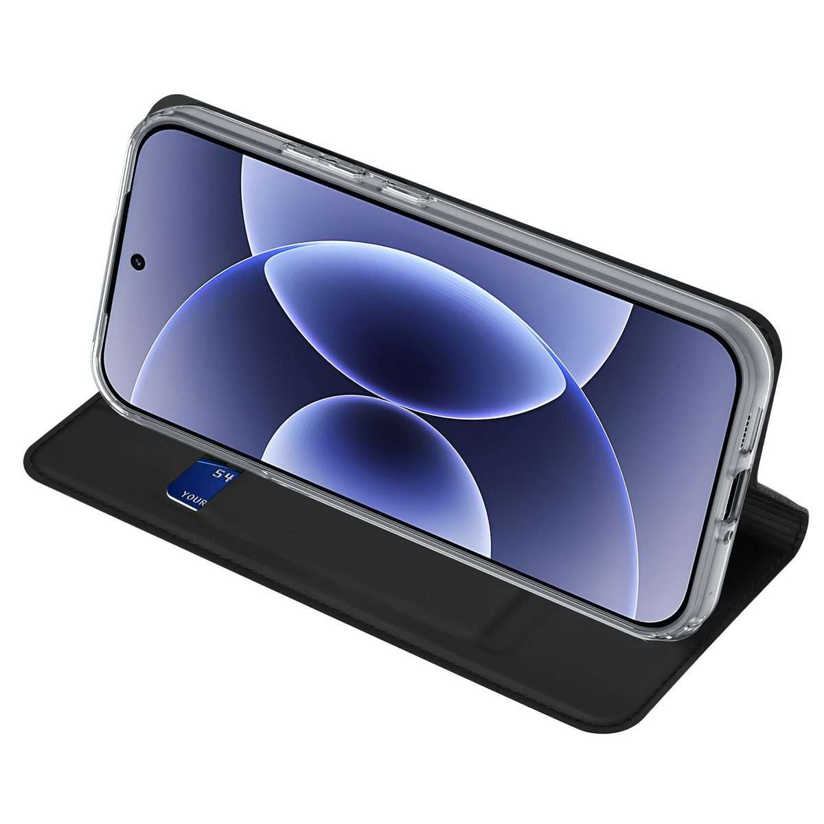 For Xiaomi 17 DUX DUCIS Skin Pro Series Flip Leather Phone Case(Black)