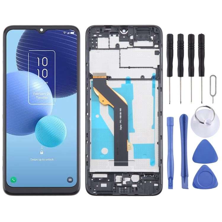 For TCL 406 T506K OEM LCD Screen Digitizer Full Assembly with Frame