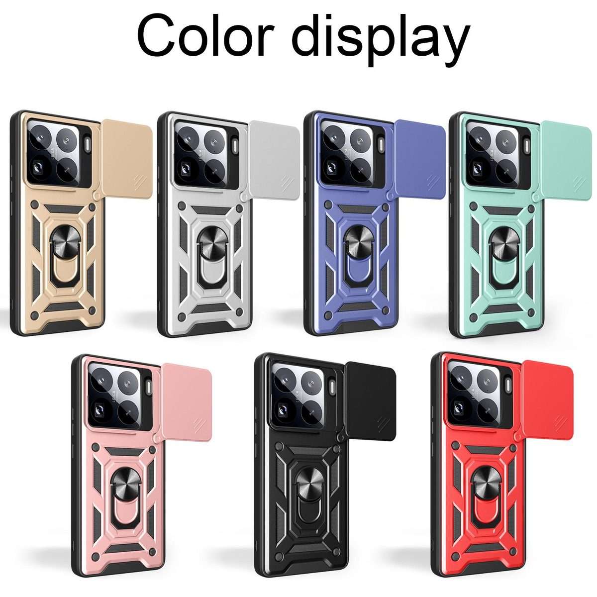 For Xiaomi 15 Pro Sliding Camera Cover Design TPU+PC Phone Case(Red)