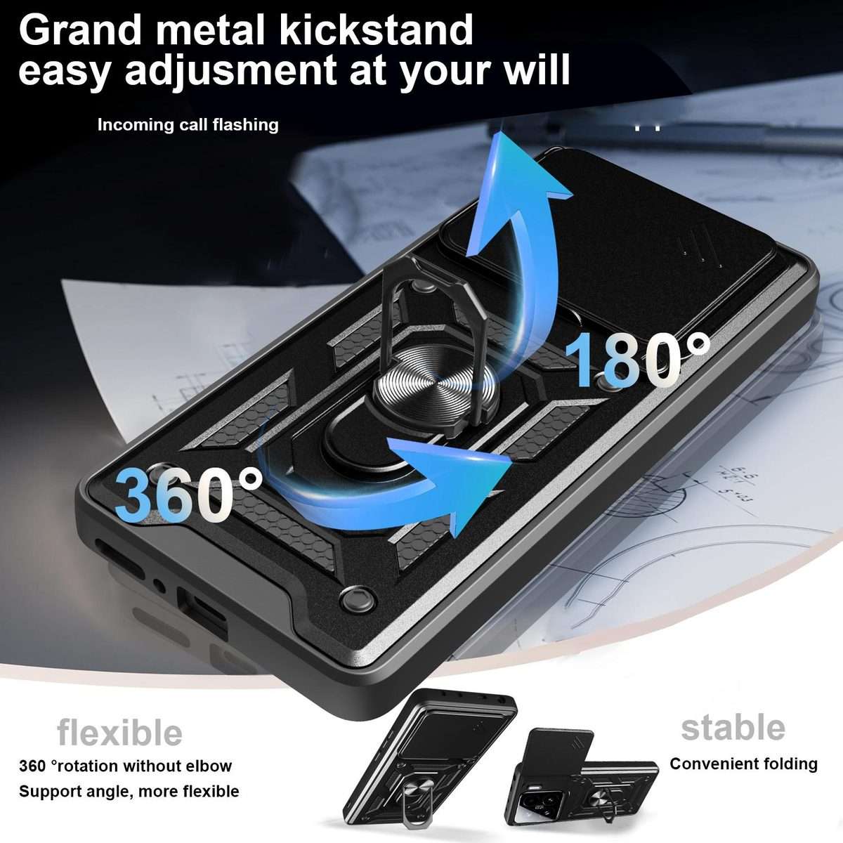 For Xiaomi 15 Pro Sliding Camera Cover Design TPU+PC Phone Case(Blue)