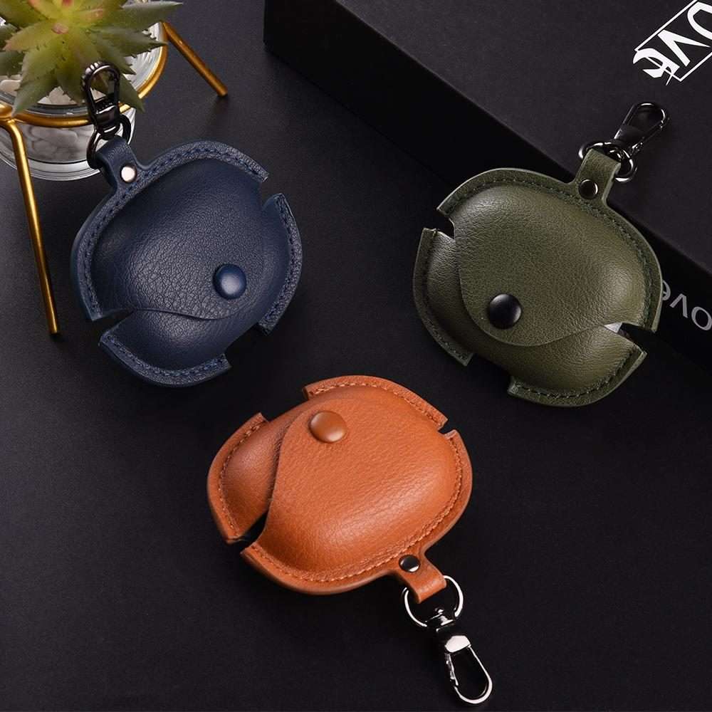 For Redmi Buds 6 Pro / 8 Pro Business Leather Earphone Protective Case with Hook(Black)