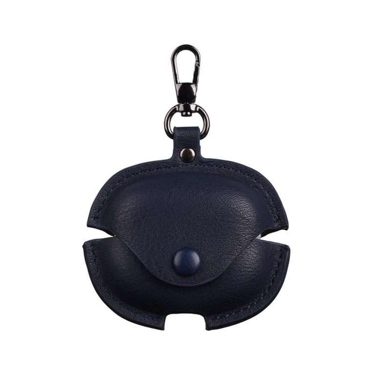 For Redmi Buds 6 Pro / 8 Pro Business Leather Earphone Protective Case with Hook(Blue)